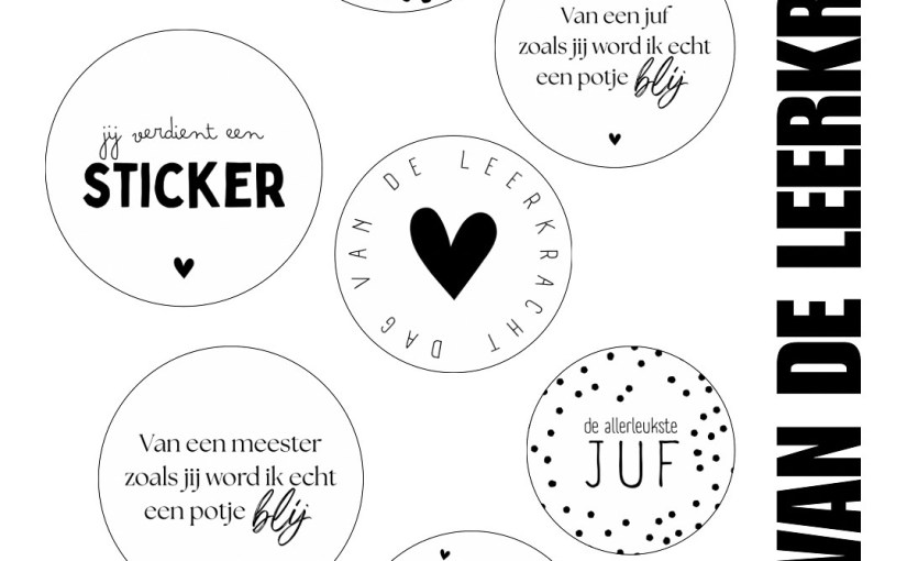 Freebie: DAG VAN DE&nbsp;LEERKRACHT