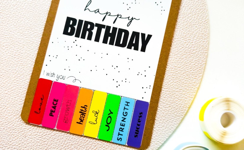 Verjaardagskaart HAPPY BIRTHDAY